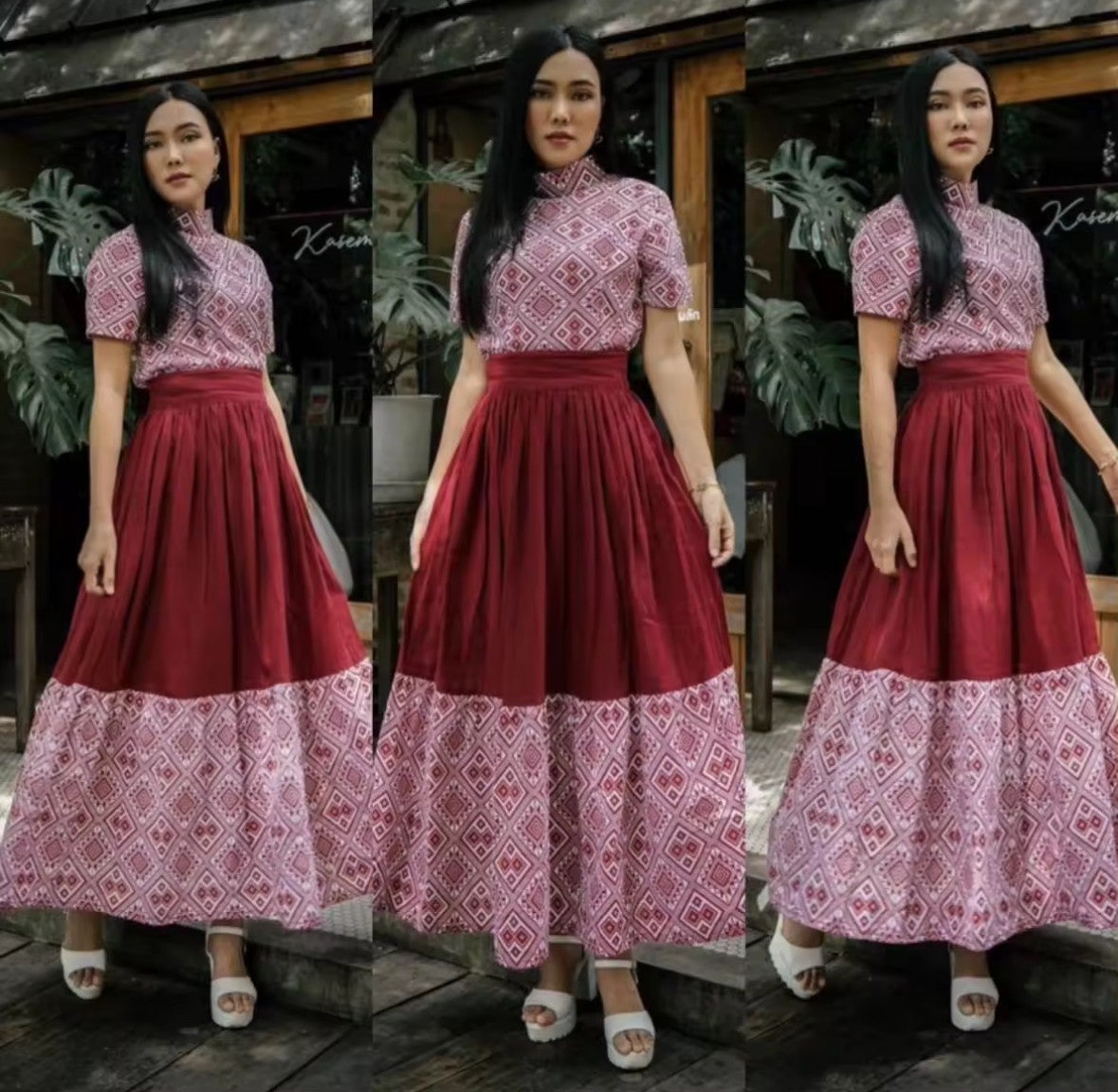 farm rio pink banana leaves maxi dress Pink Banana Leaves Sleeveless Maxi Dress