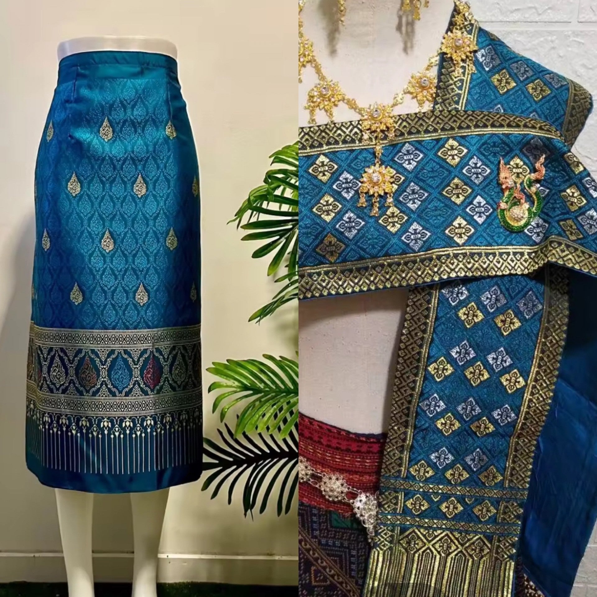 Wrap Skirt Set | BlueBoua