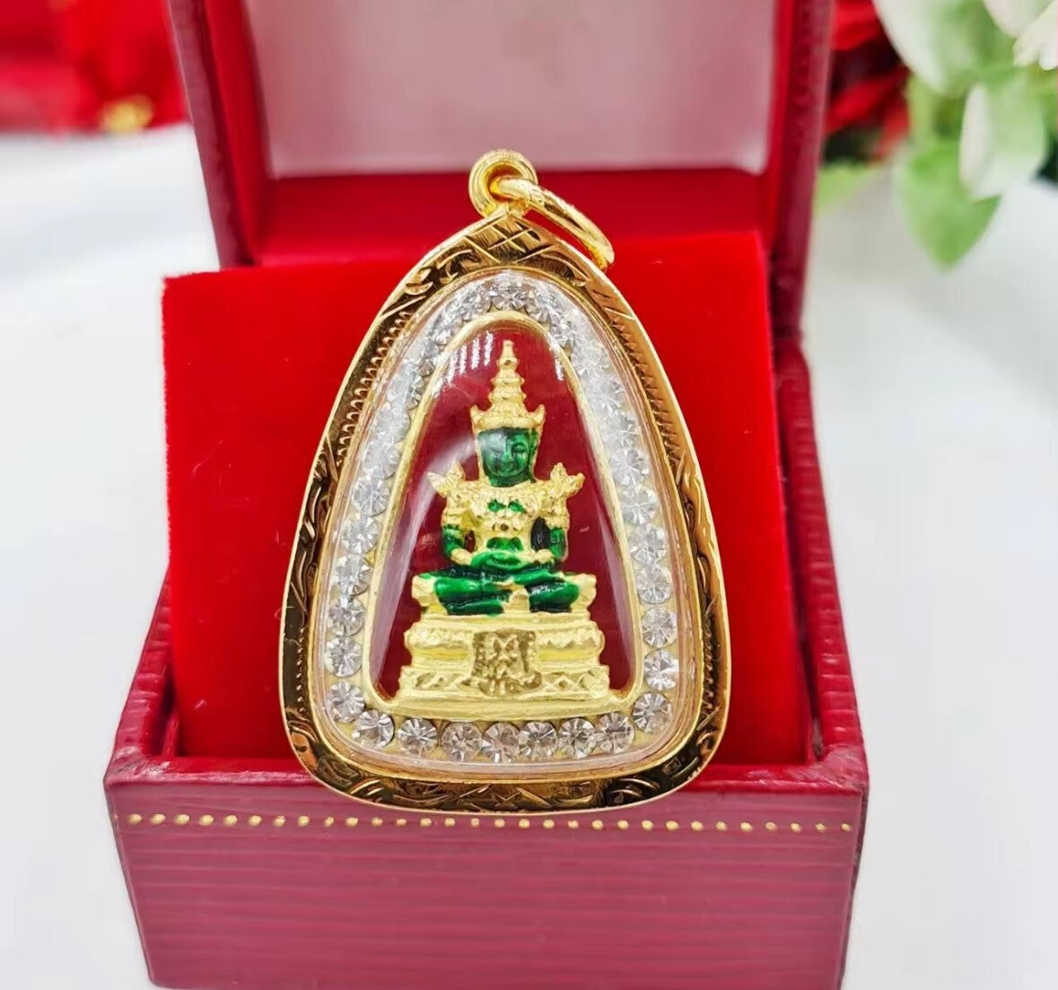 Phra Kaew - Emerald - Buddha - Amulet, Hobbies & Toys, Collectibles &  Memorabilia, Religious Items on Carousell
